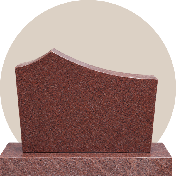 Indian red custom headstone